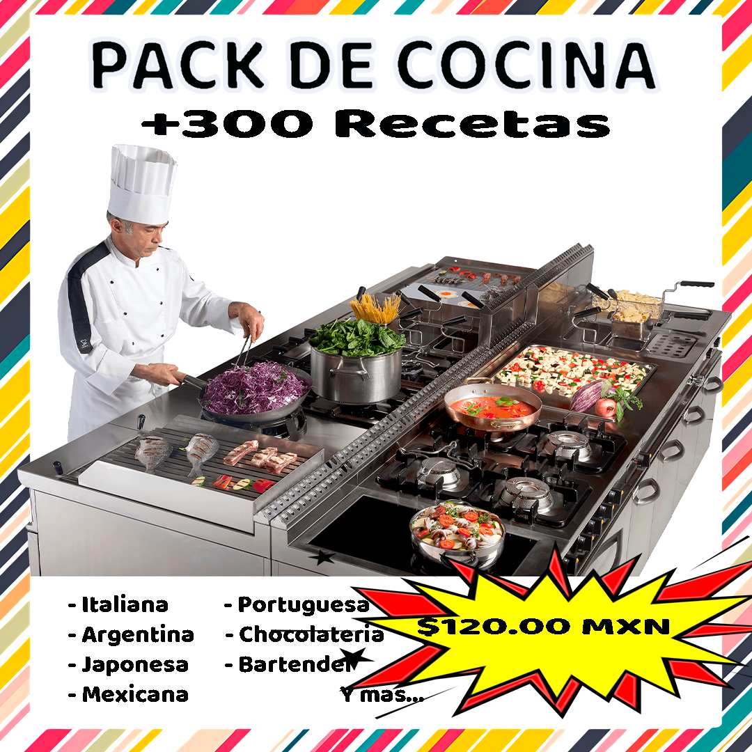 Pack de Cocina (+300 Recetas)